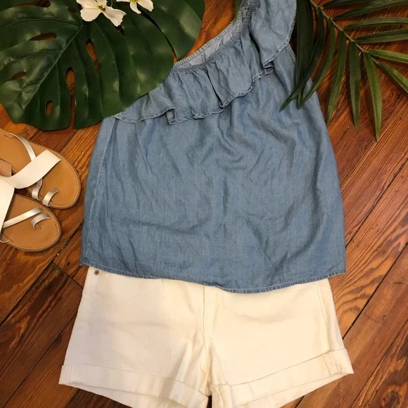 Old Navy Chambray Style Top - Picture 1 of 12